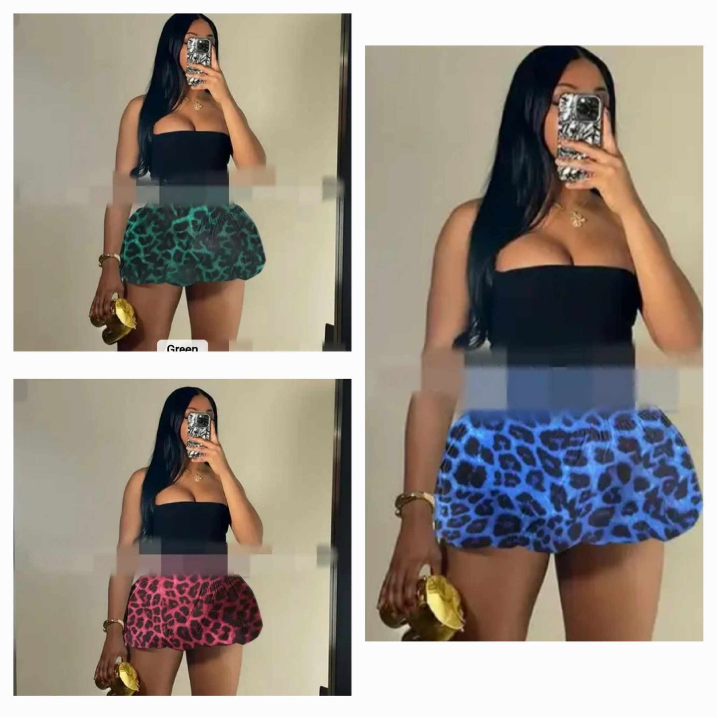 Cheetah Bubble Skirt