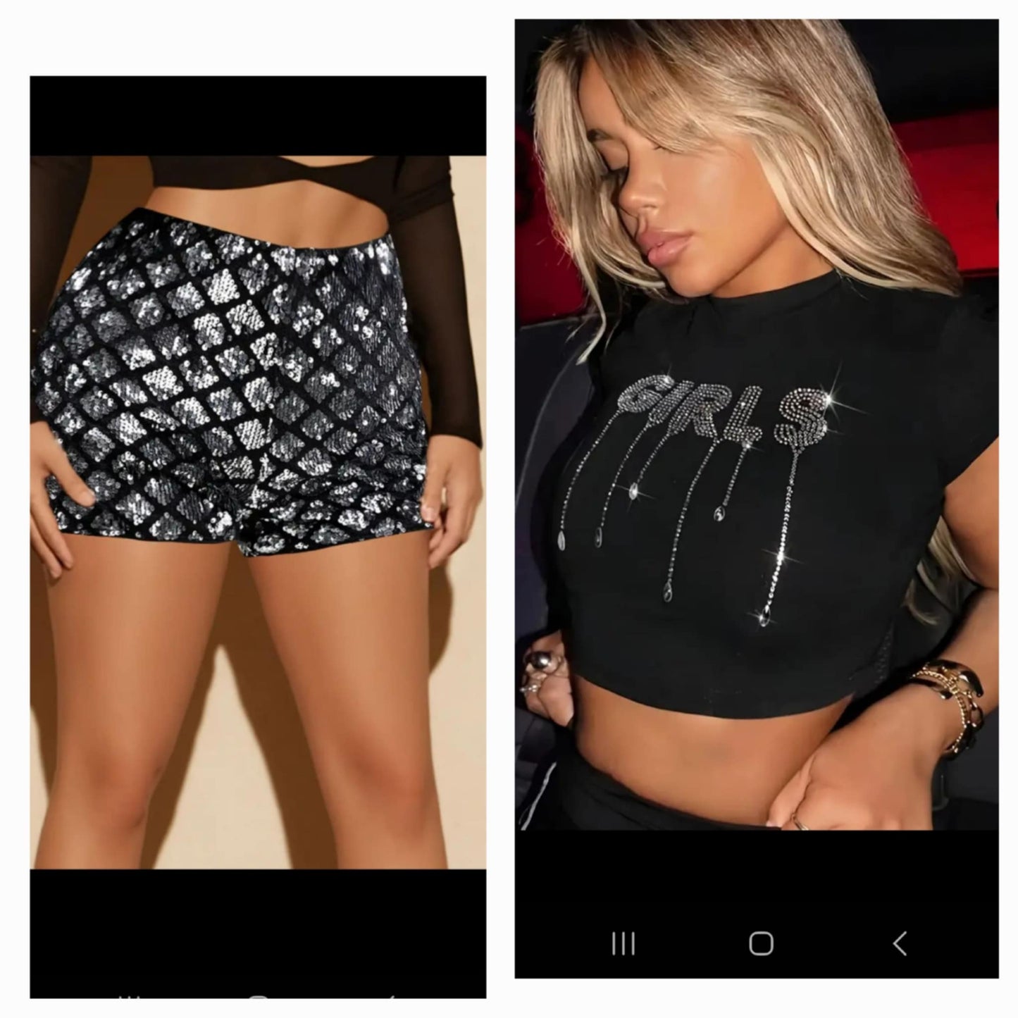 Metallic Shorts