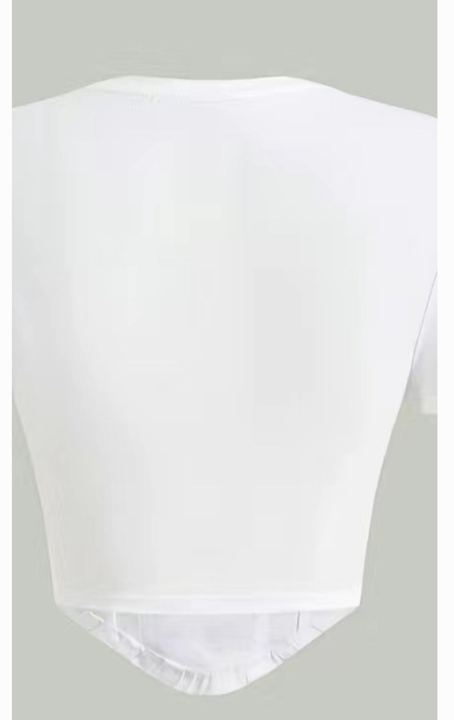 White Crop 3D Top