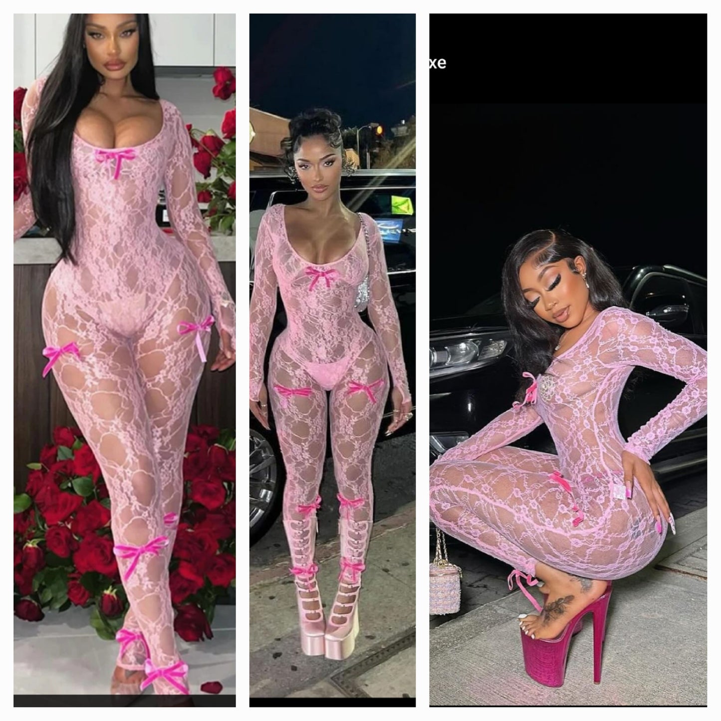 Pink Bow Jumpsuit