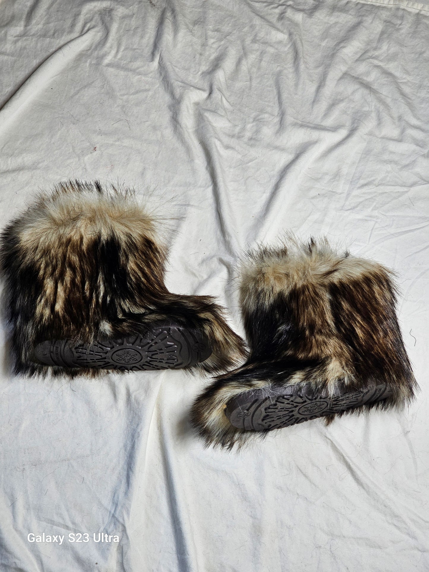 Fur Boots -Short with Purse
