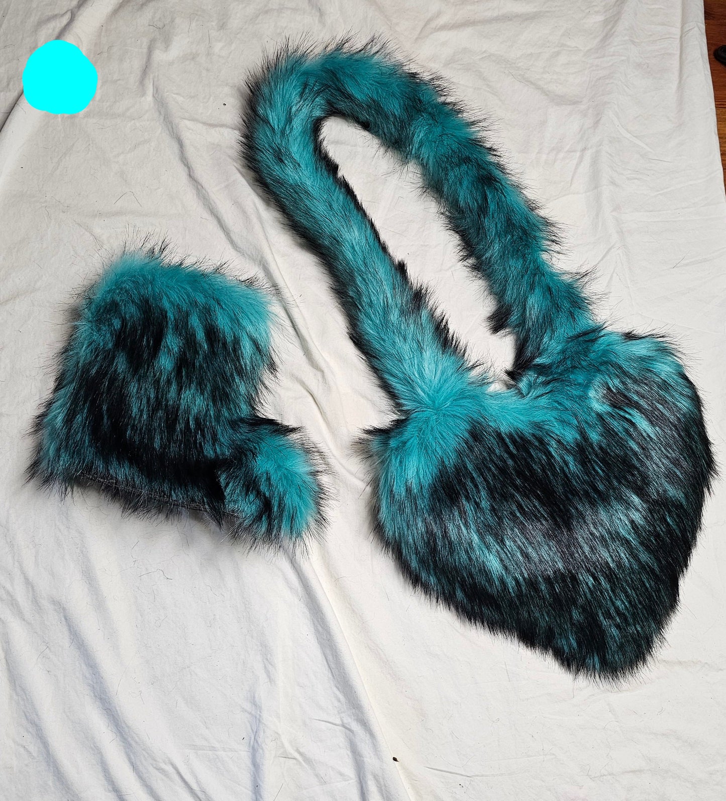 Fur Boots -Short with Purse