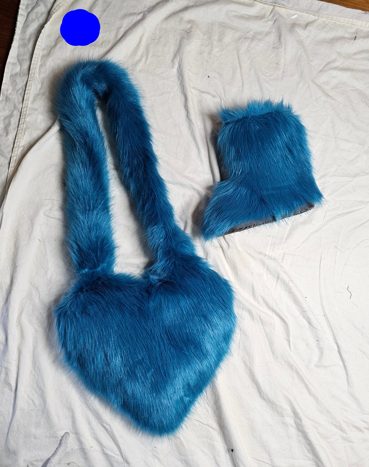 Fur Boots -Short with Purse