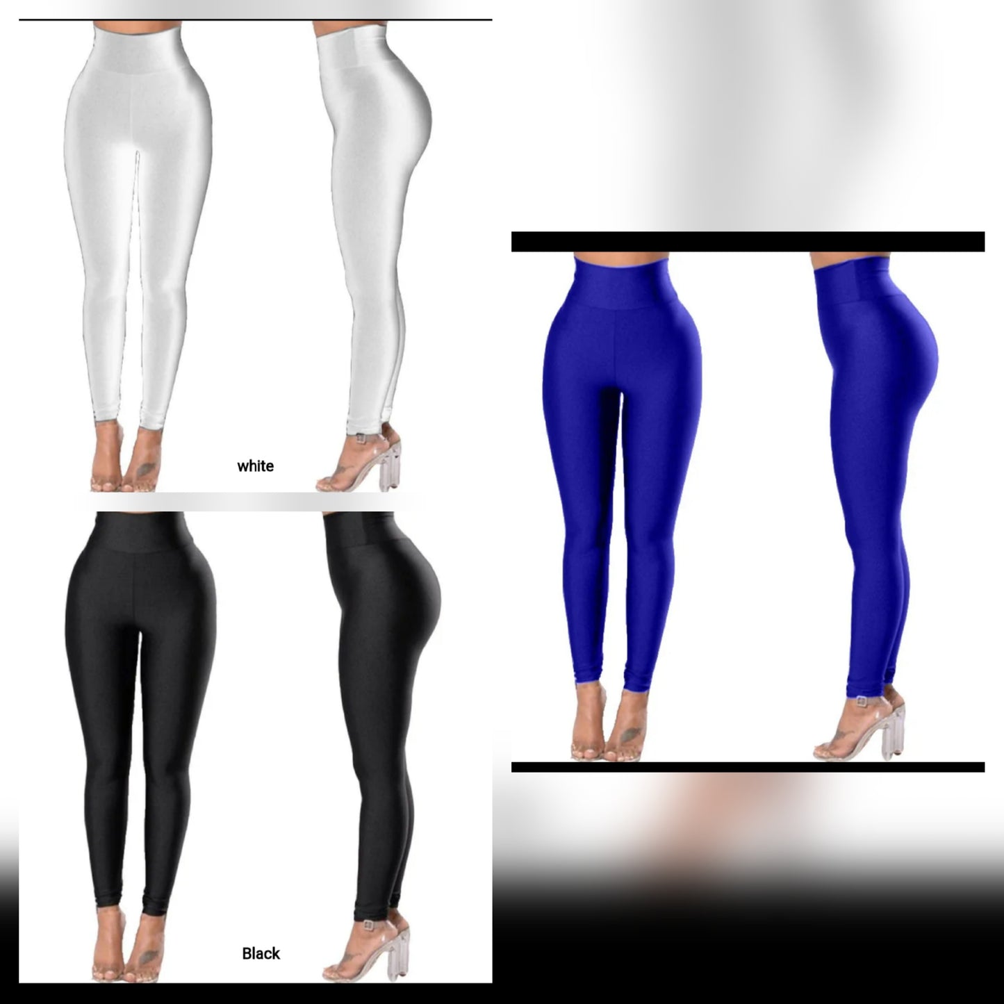 Graphic muscle brain capri set in white and black colors, showcasing stylish and trendy leggings.