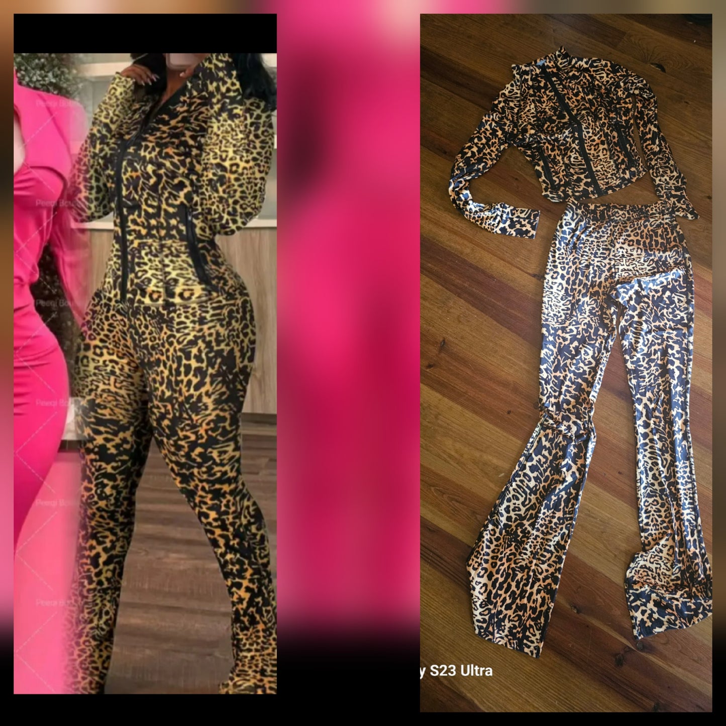 Chill Cheetah Pant Set Tall Friendly