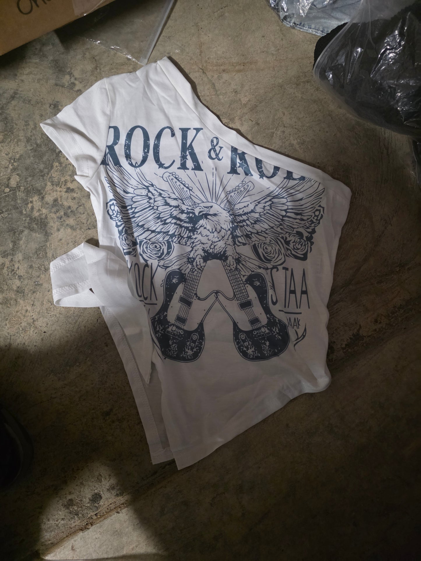 Asymmetrical Shirt Side Tie