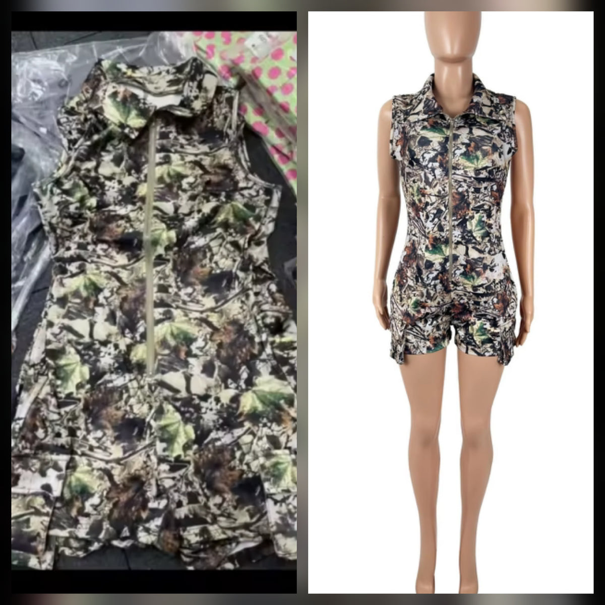 Camouflage Romper