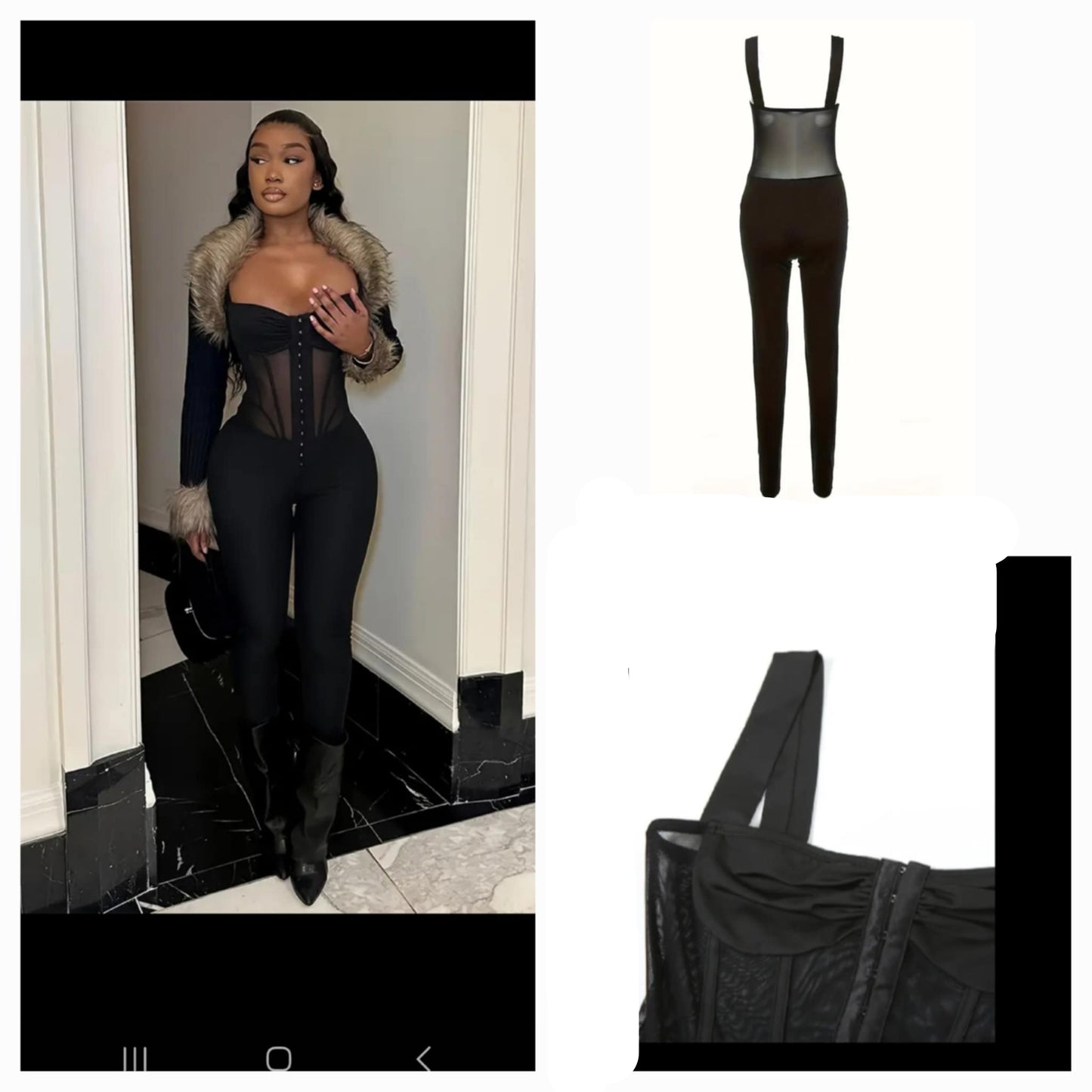 Mesh Jumpsuit