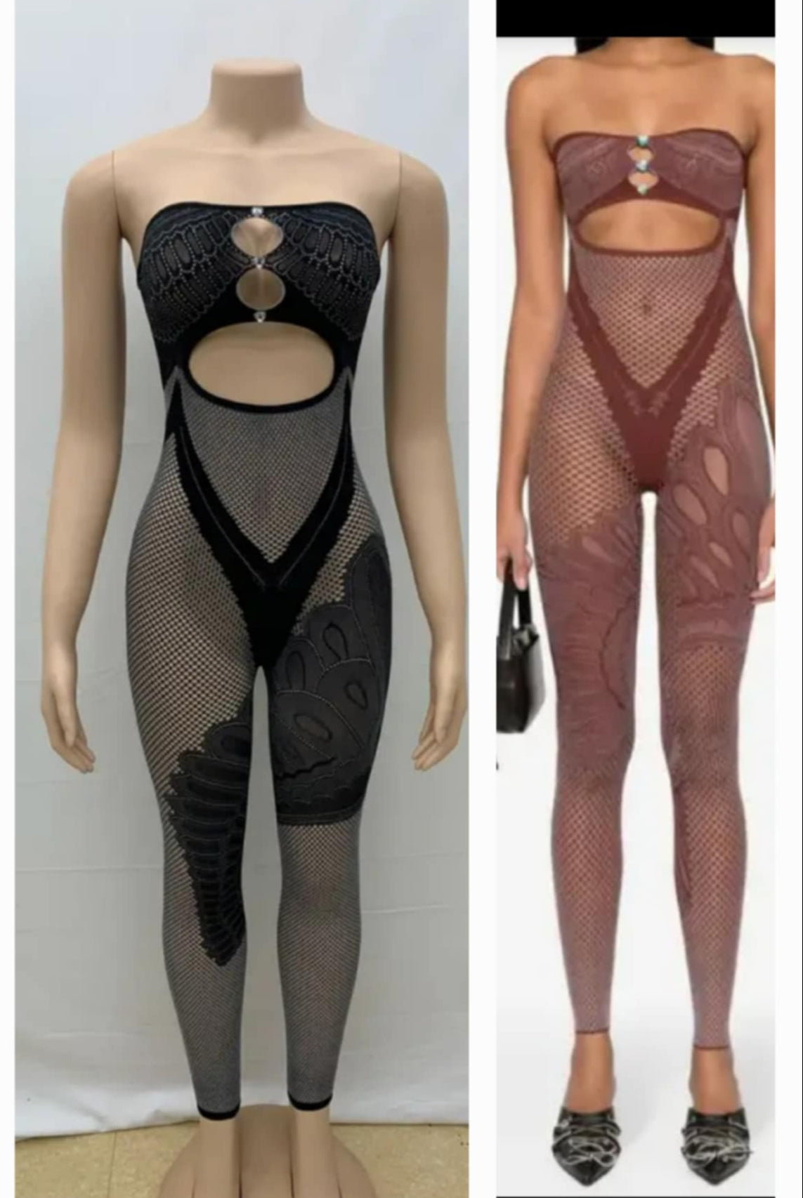 Tube Top Poster Jumpsuit 187