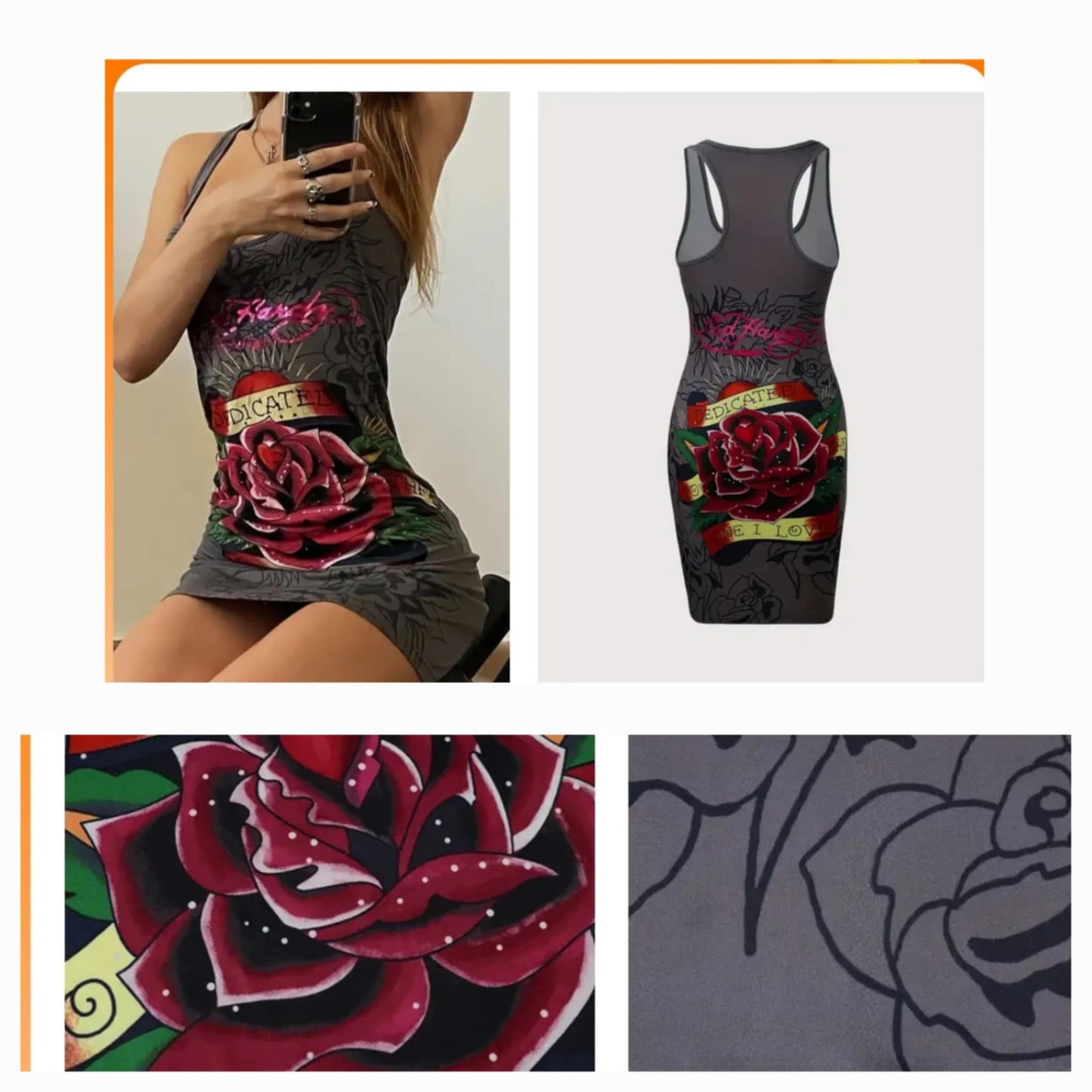 Graphic Mini Dress