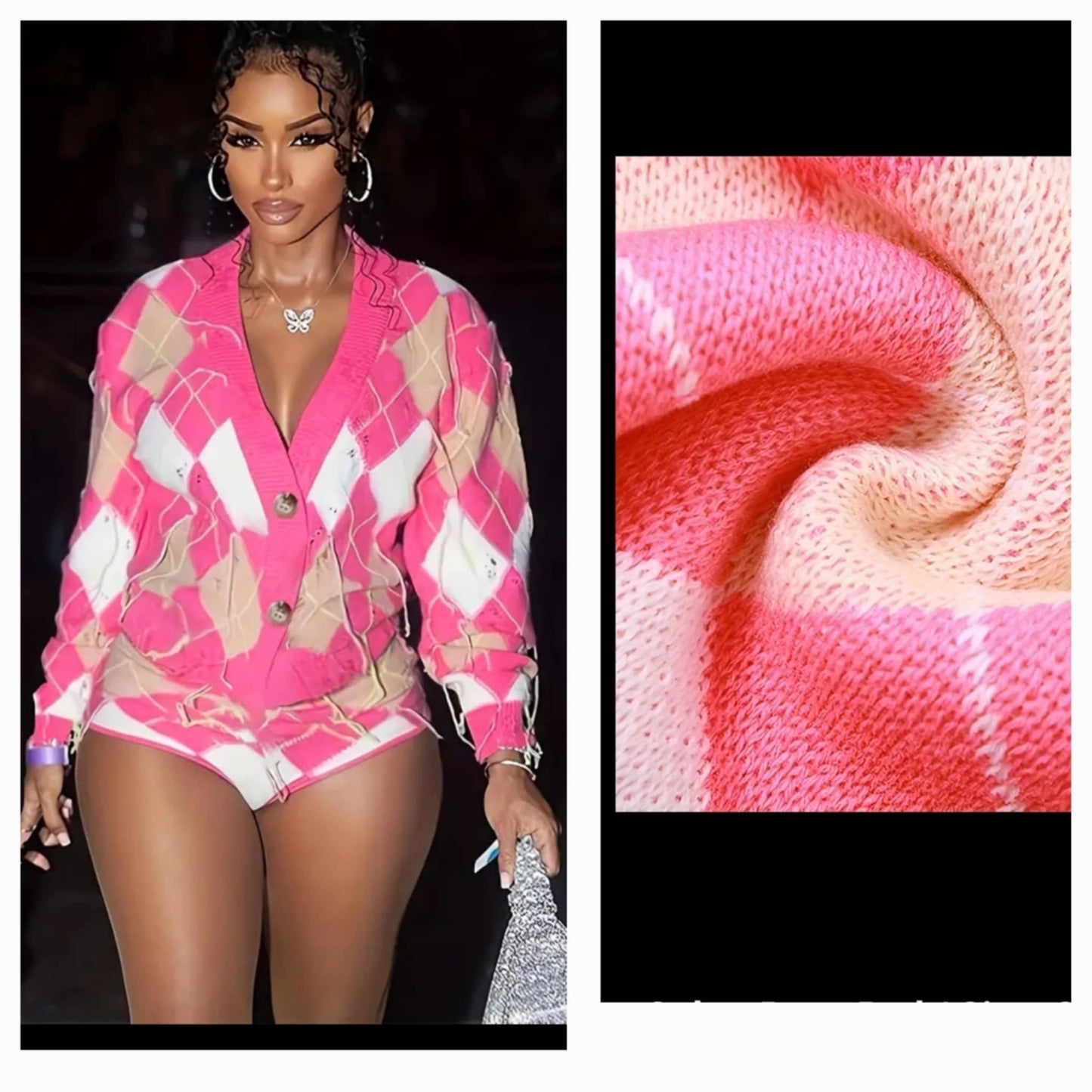 Long Sleeve GeoDesign Short Set