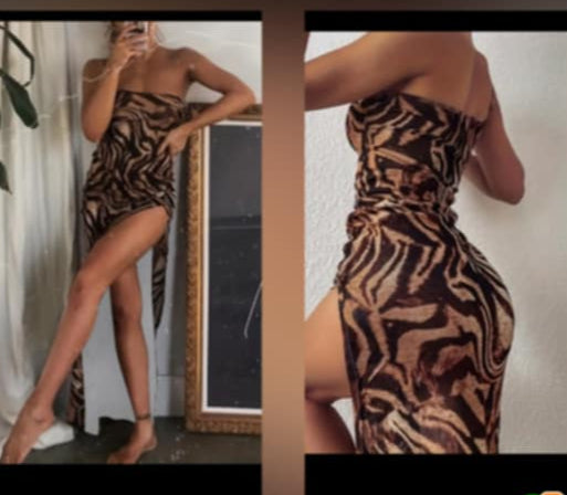 One Shoulder Maxi Dress