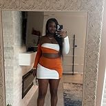 Two Tone Mini Skirt Set