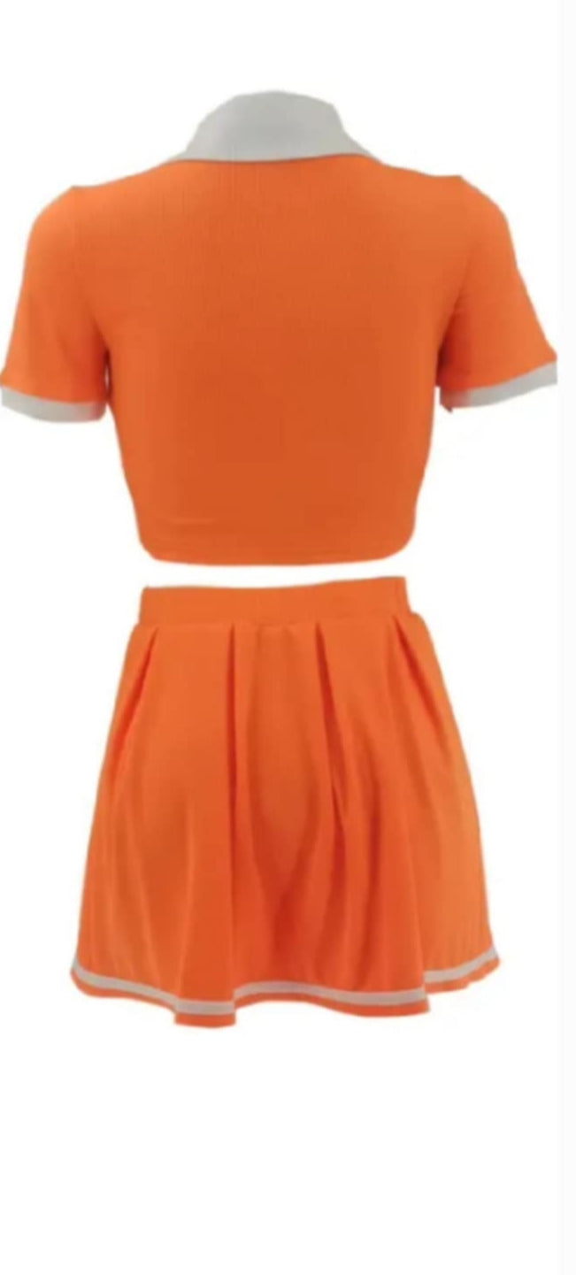 Skort Set with White Trim