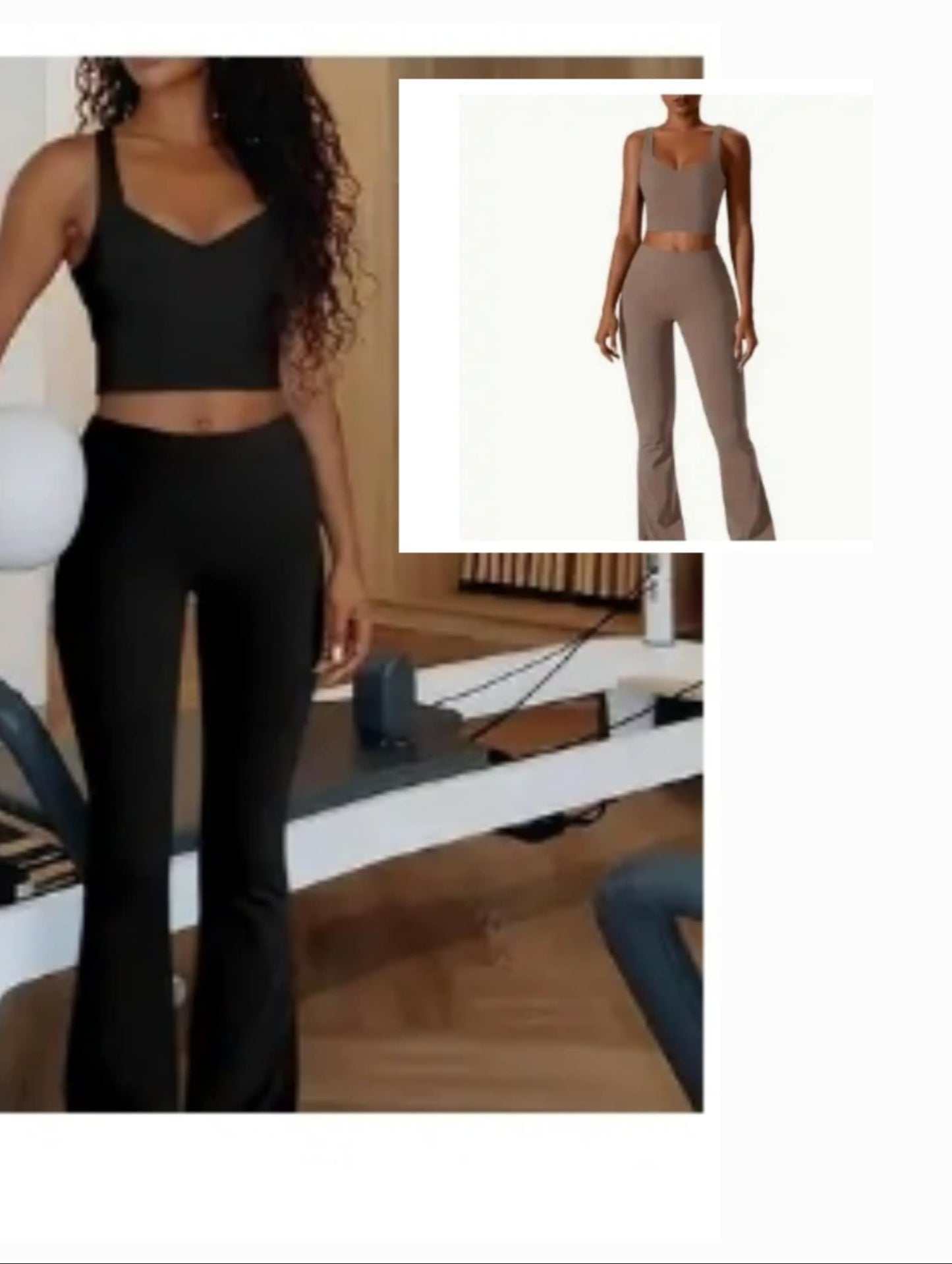 Chill - Crop Top Spandex Pant Set