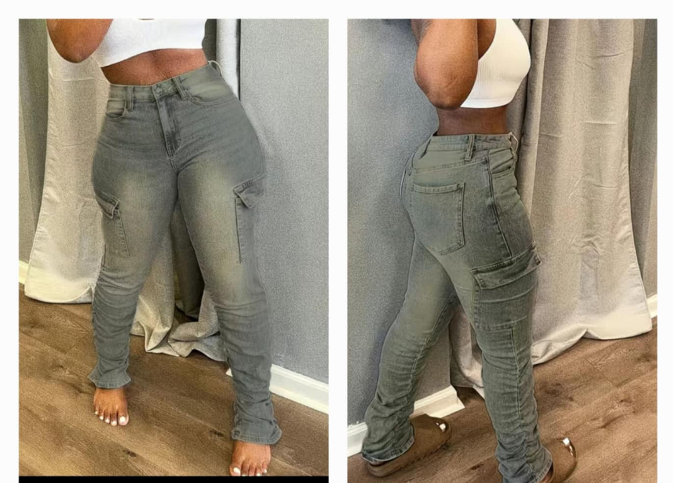 Stacked Cargo Jean