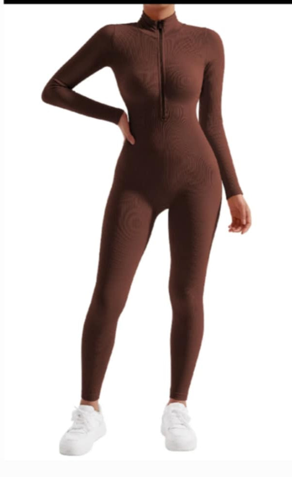 Long Sleeve Bodycon Jumpsuit
