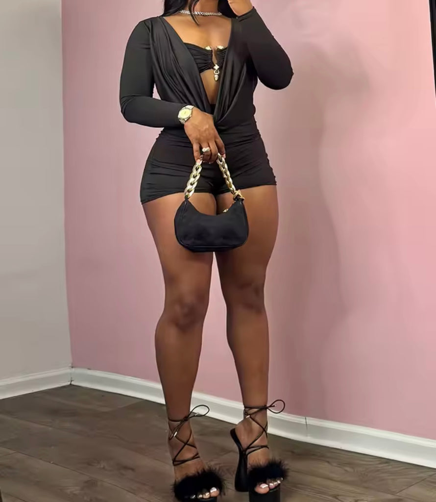 Long Sleeve Classy Romper