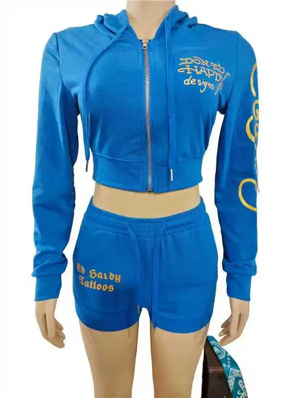 Chill GRAPHIC Hoodie Short Sets - Multiple colors