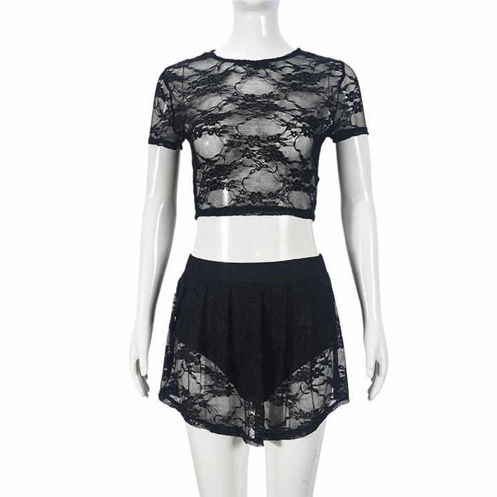 2PC Lace Short Set