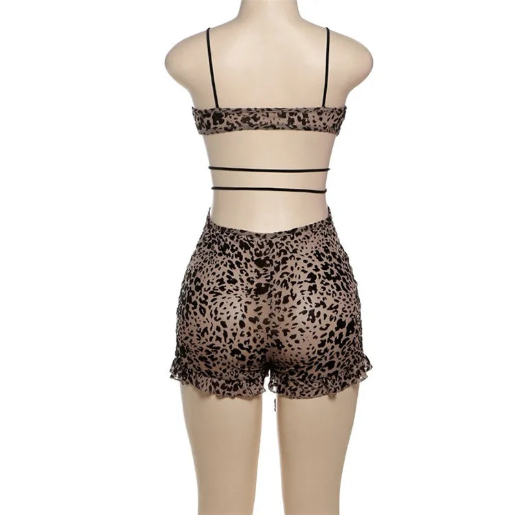 Ruffle Cheetah Romper