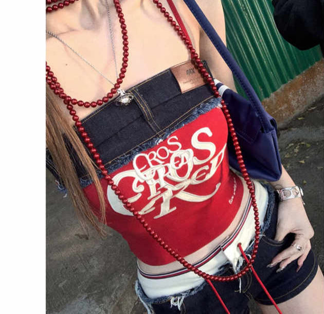Denim Graphic Short Set