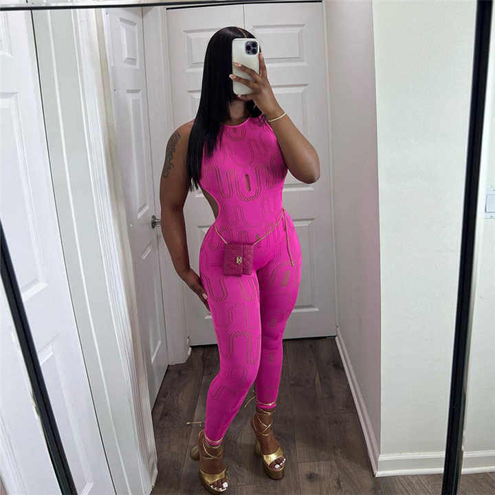 Backless Hollow Out Jumpsuit