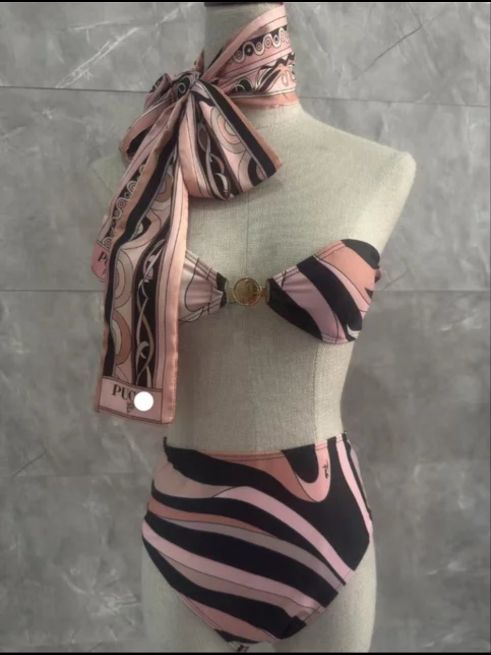 Designer swimwear Bikini 2 scarves