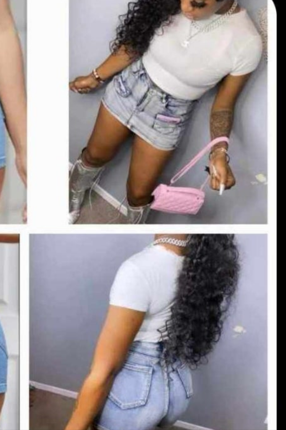 Skort pink trim