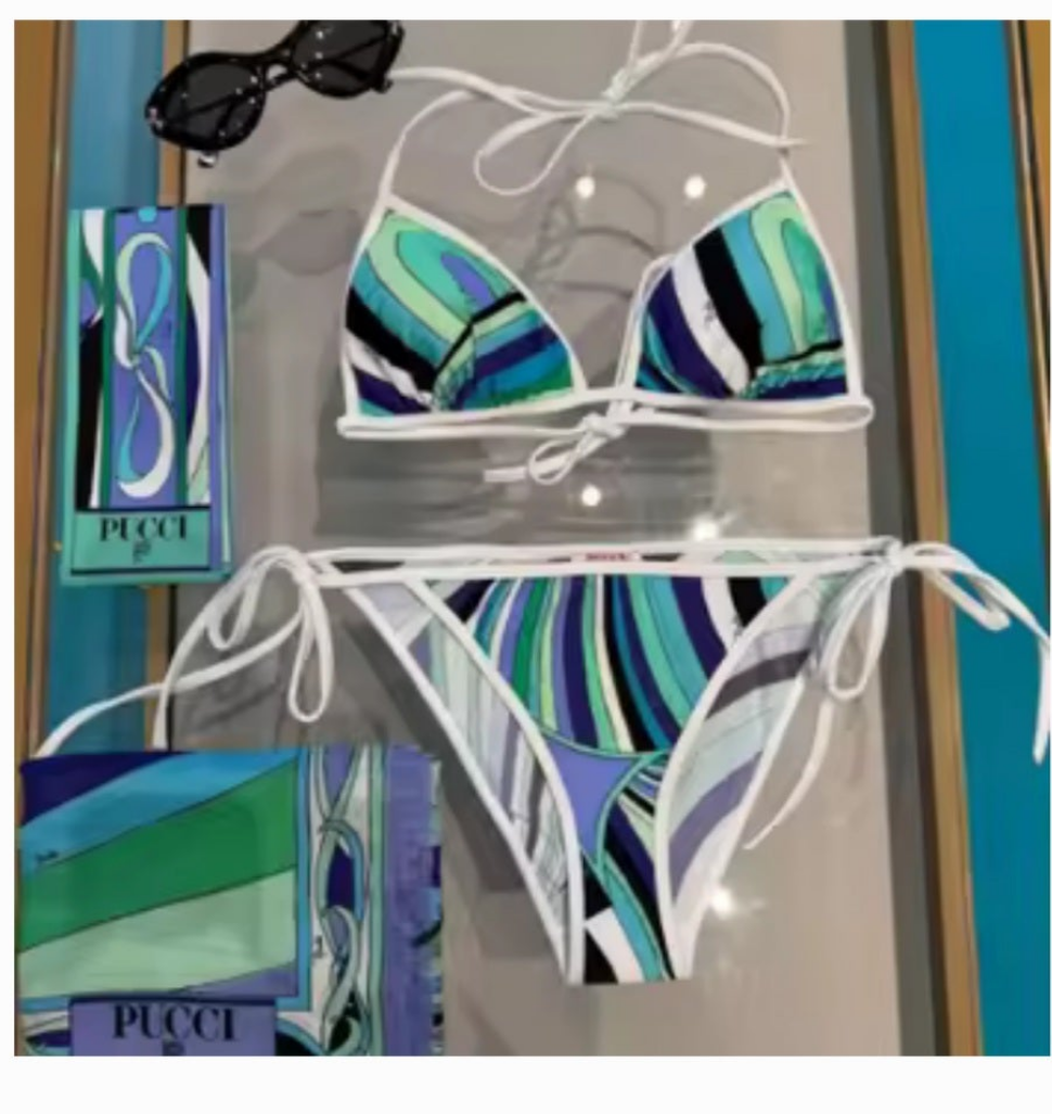 Designer swimwear Bikini 2 scarves