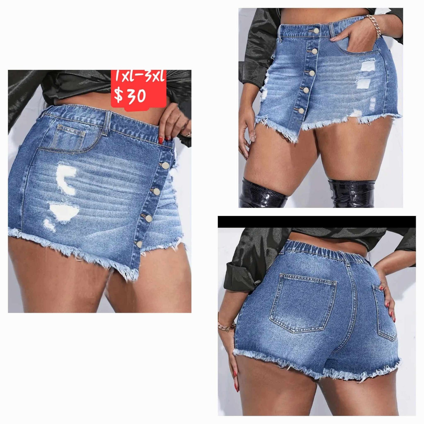 Denim Skort
