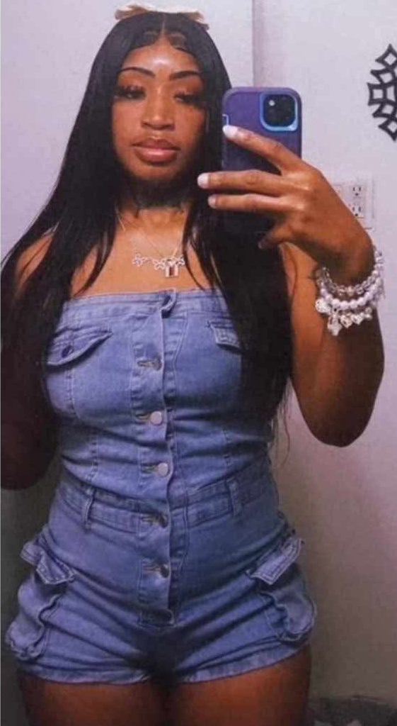 Strapless Denim Romper