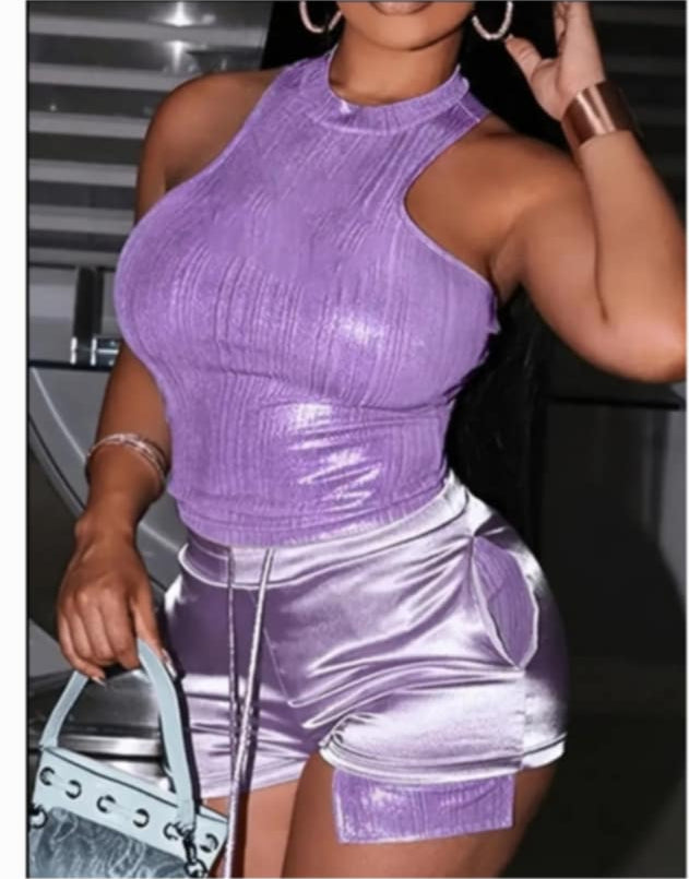Satin Short Set- Various Color