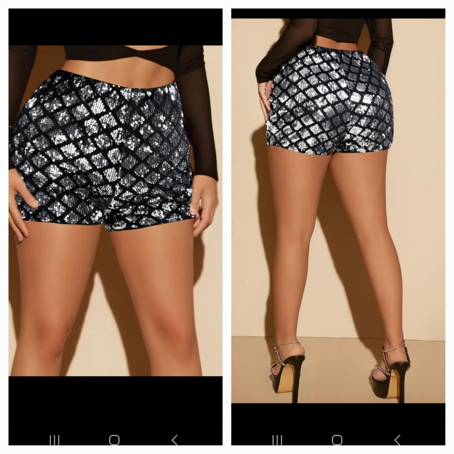 Metallic Shorts