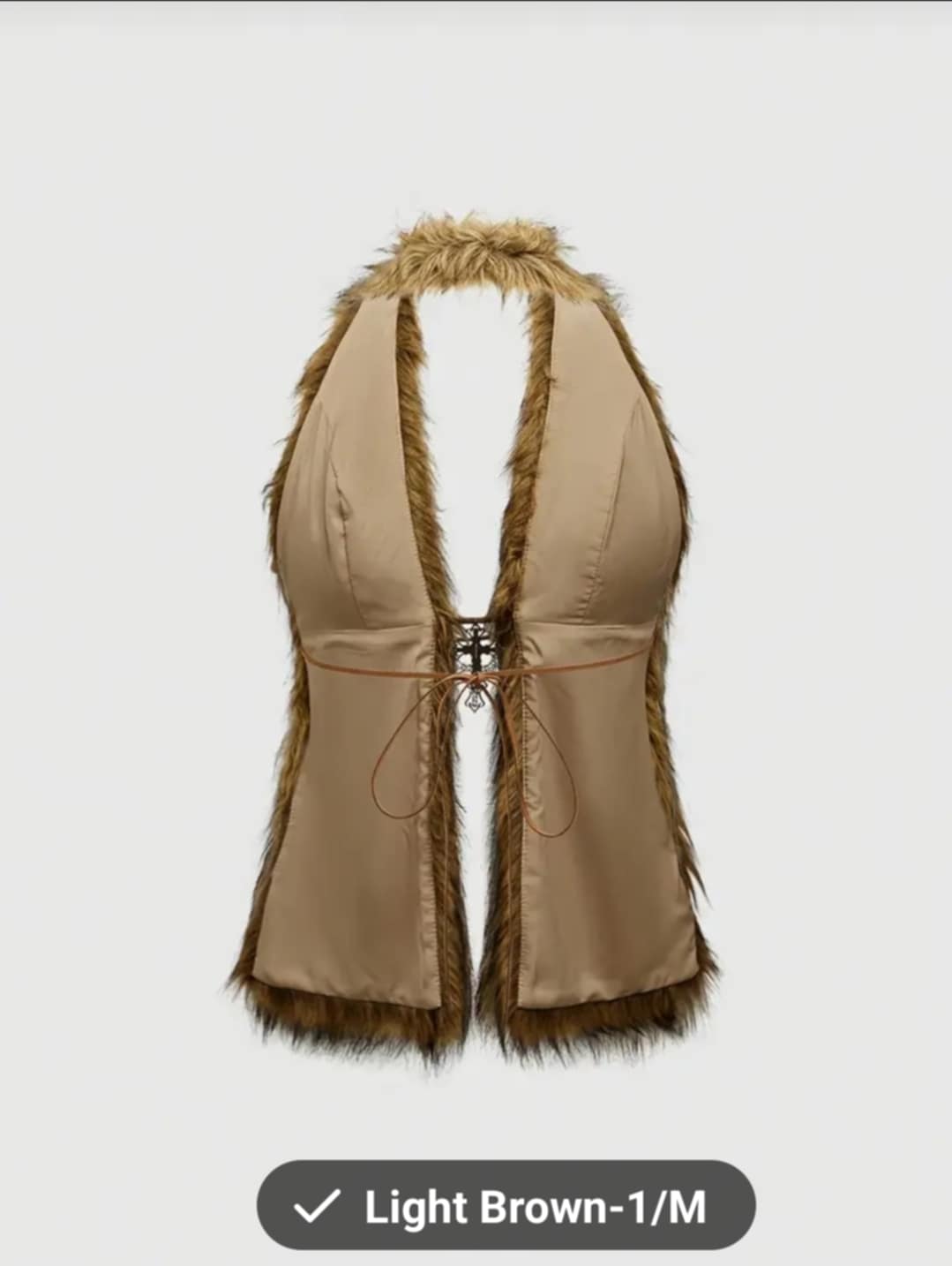 Fur Top Backless
