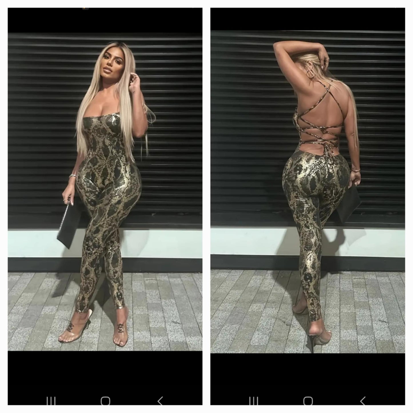 Backless Strappy Jumpsuit