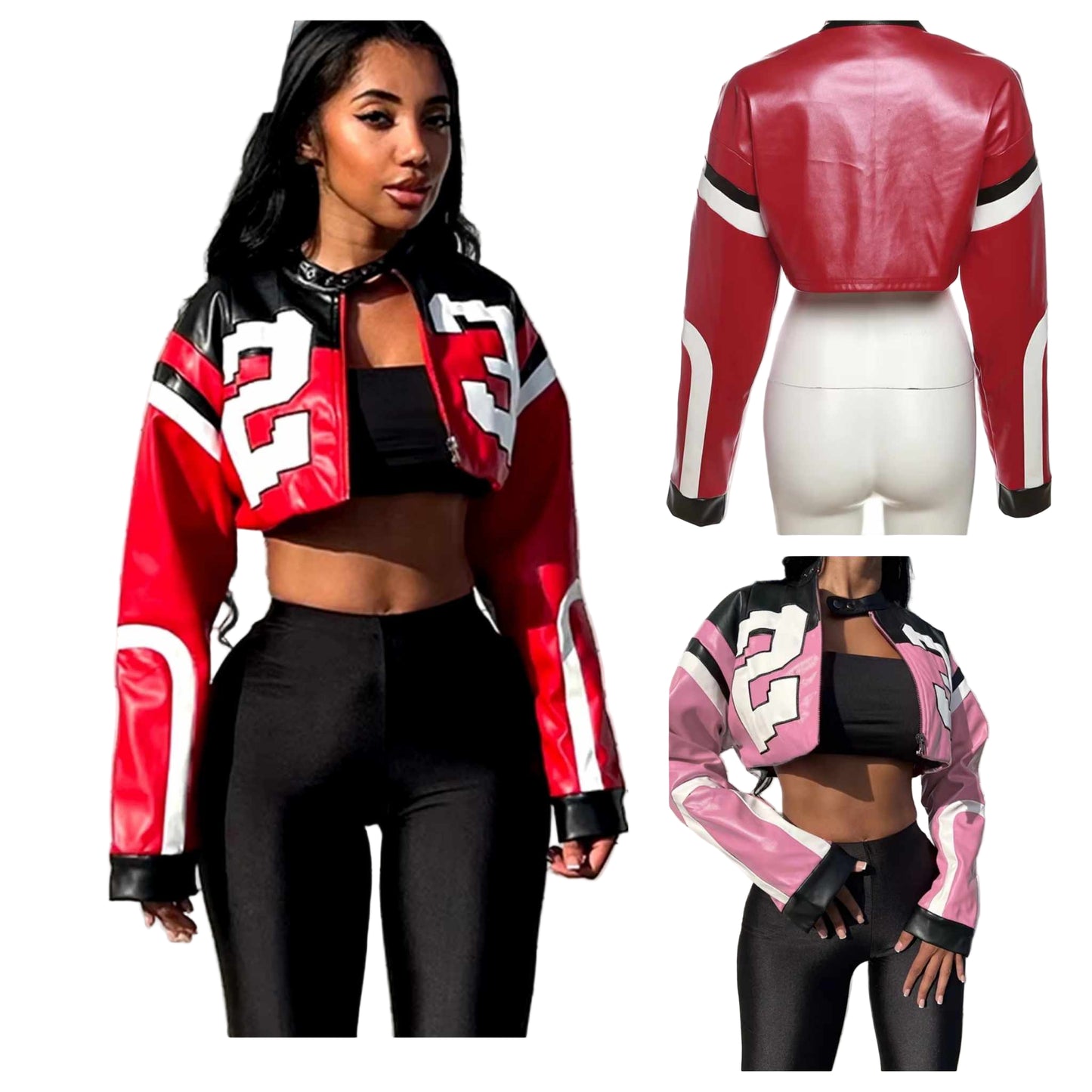 Faux Leather Jacket Number 23