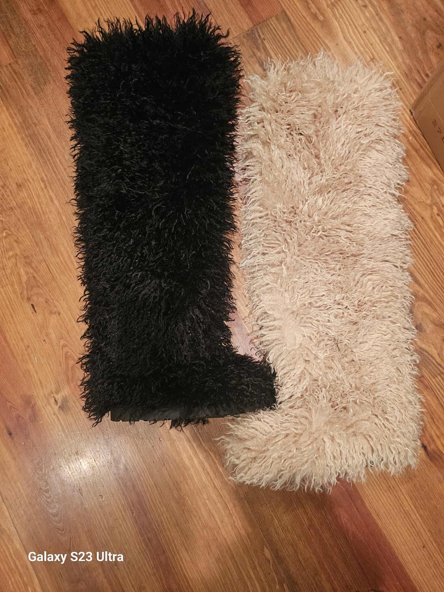 Mongolian Fur Thigh High Boot