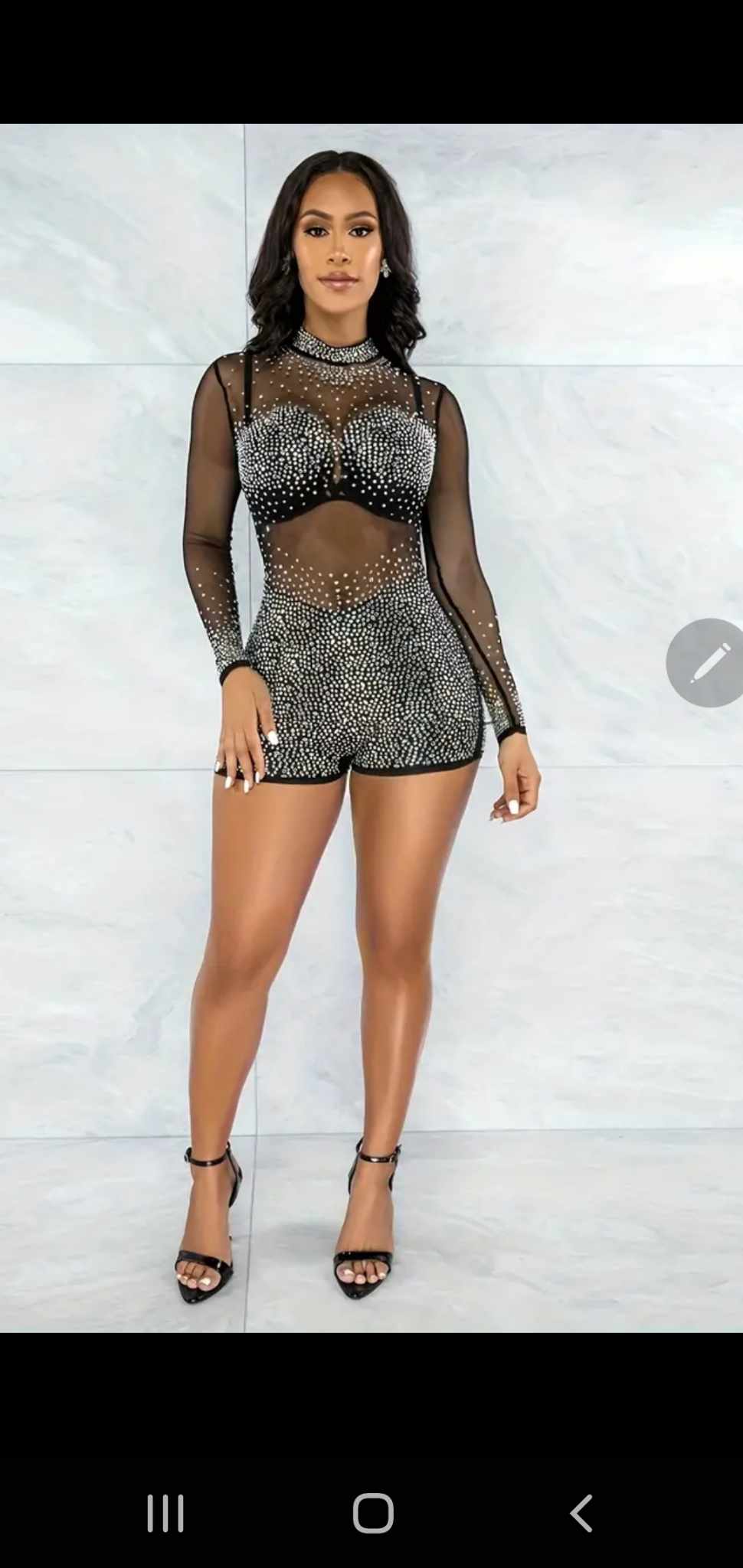 Rhinestone Romper