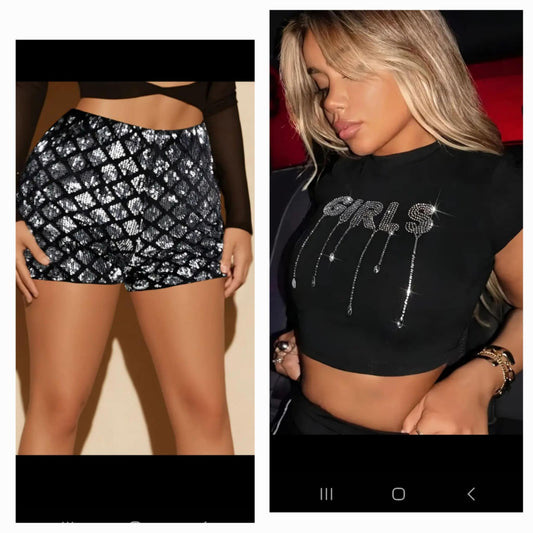 Metallic Shorts