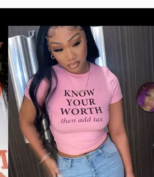 Tax Know Your Worth Graphic Tee