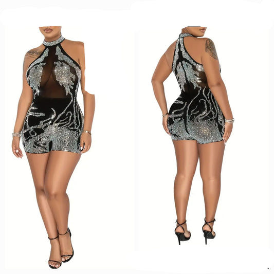 Rhinestone Romper