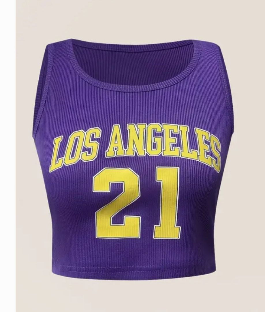 Los Angeles 21 Crop Tee