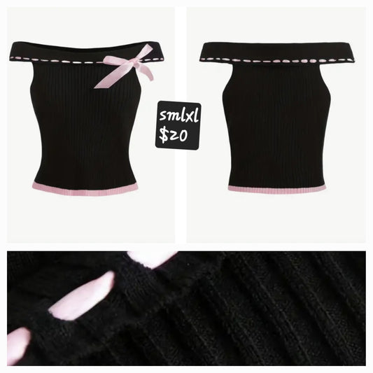 Ribbon Knit Top