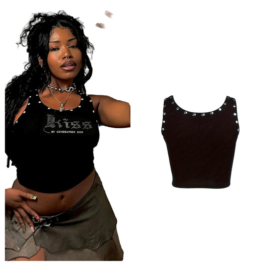 Kiss Studded Graphic Tee