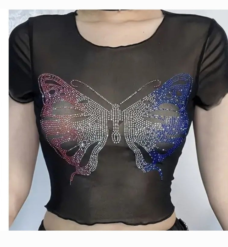 Mesh Butterfly Top