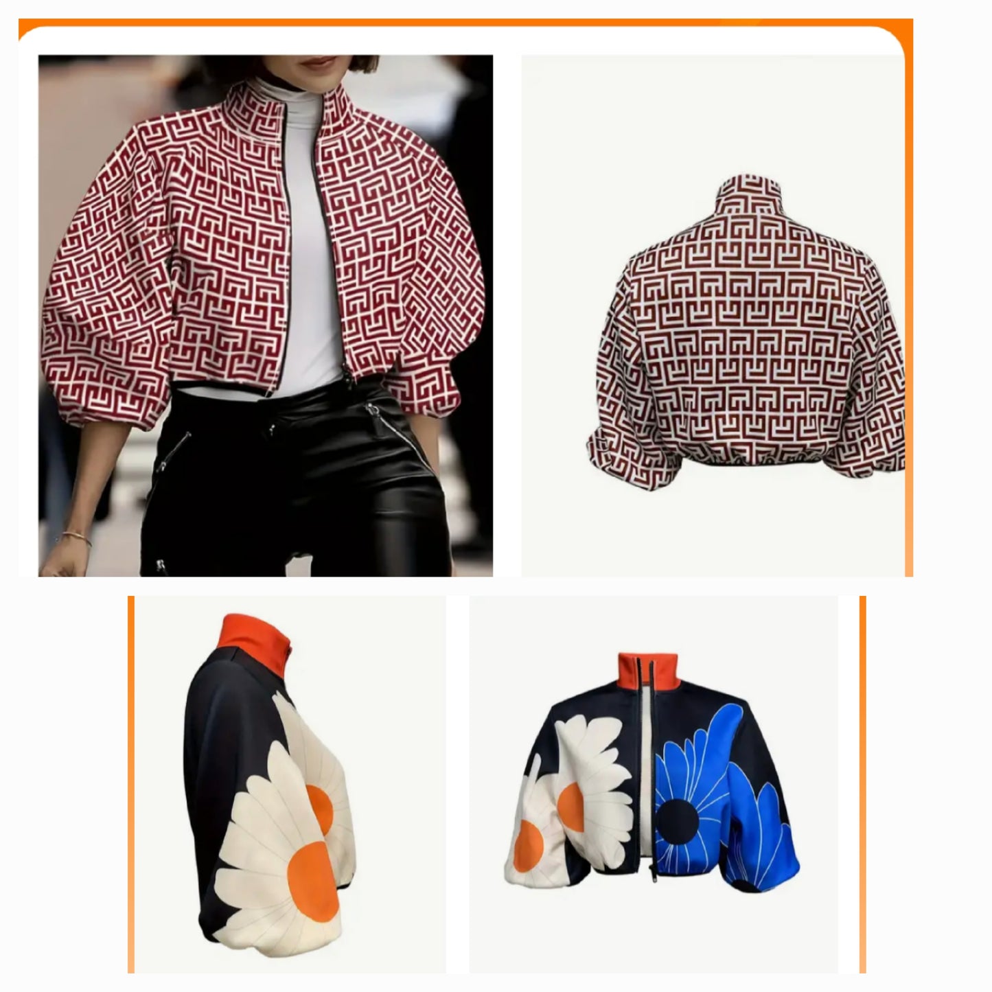 Geo Design or Flower Jacket