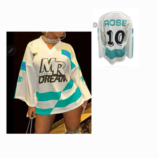 Graphic Jersey Bell Sleeve