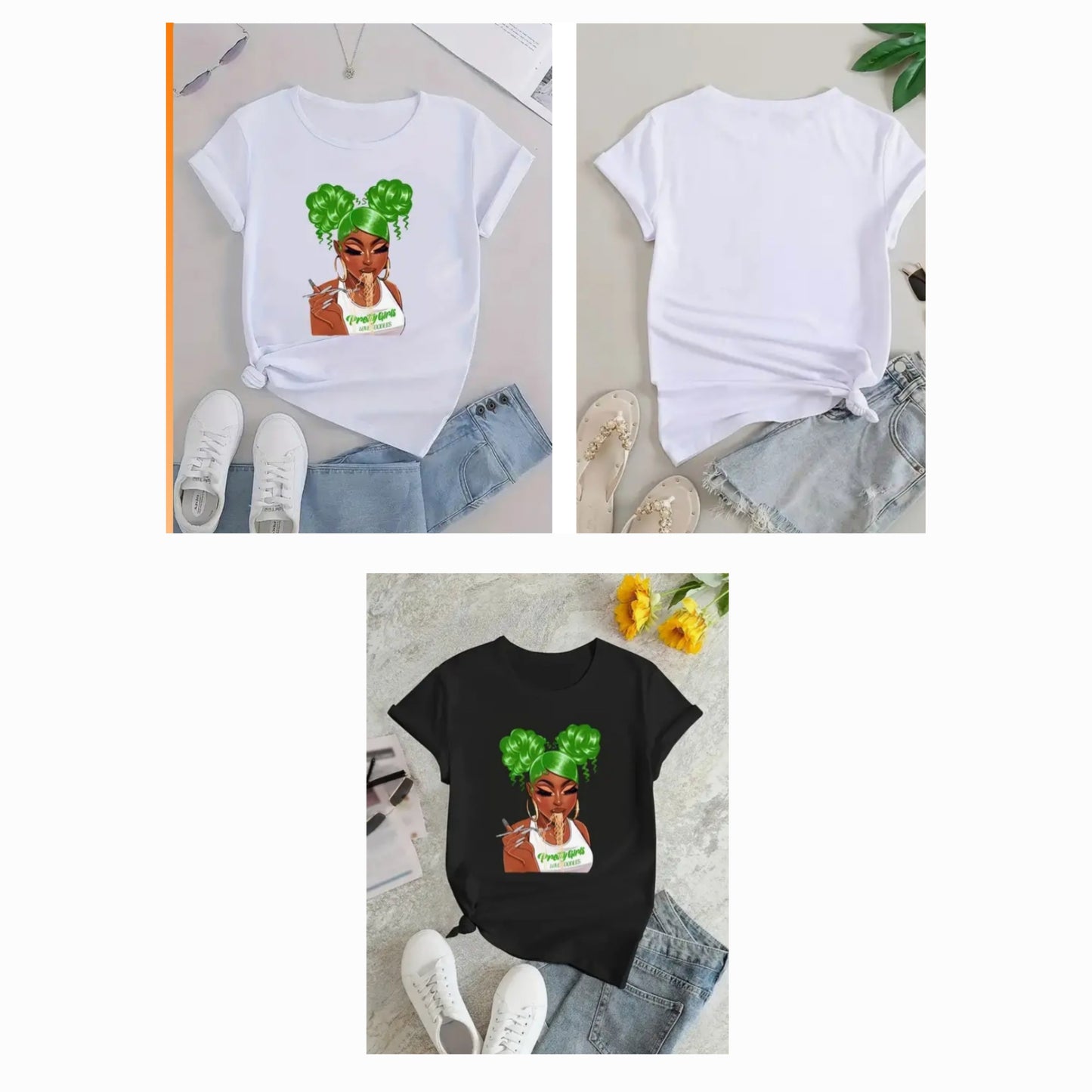 Pretty Girl Love Noodles Tee