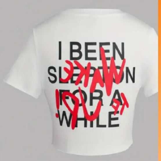 Crop Tie Graphic Tee